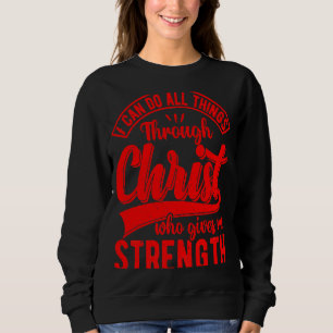 Jag kan göra allt Sak genom Kristus Christian Quot T Shirt