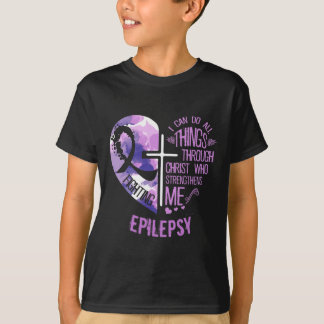 Jag kan göra allt Sak genom Kristus - epilepsikrig T Shirt