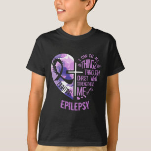 Jag kan göra allt Sak genom Kristus - epilepsikrig T Shirt