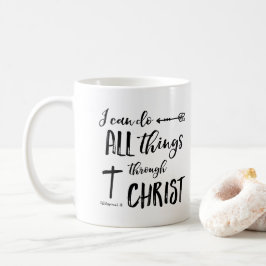 Jag kan göra allt sak genom Kristus Kaffemugg