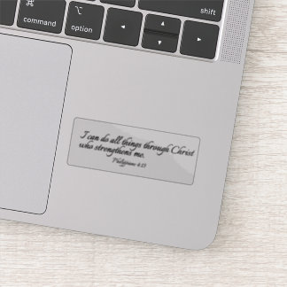 Jag kan göra allt Sak genom Kristus - klart Klistermärken