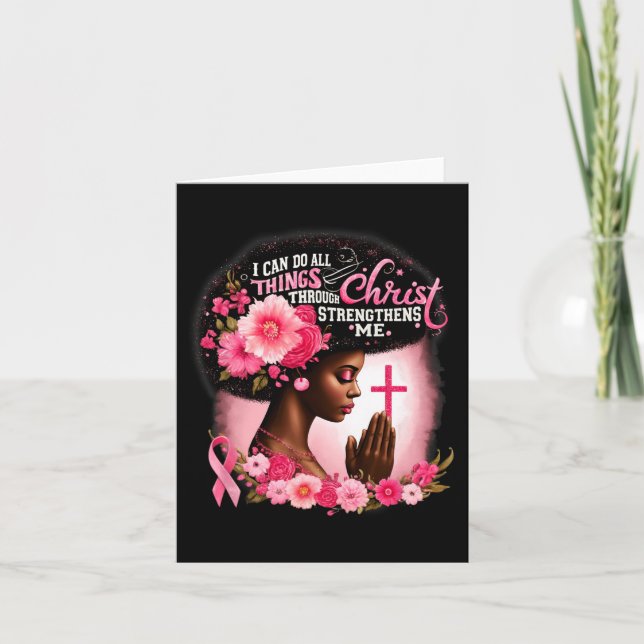 Jag kan göra allt Sak genom Kristus som stärker Kort (Framsida)
