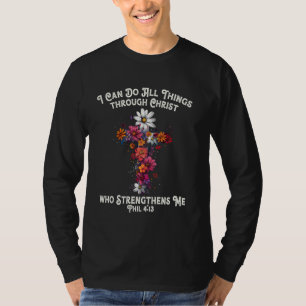 Jag kan göra allt Sak genom Kristus som stärker T Shirt