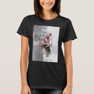 Jag kan göra allt Sak genom Kristus som stärker T Shirt