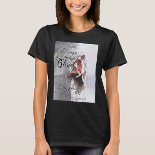 Jag kan göra allt Sak genom Kristus som stärker T Shirt