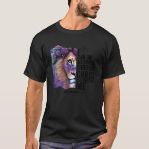 Jag kan göra allt Sak genom Lejona bibeln T Shirt
