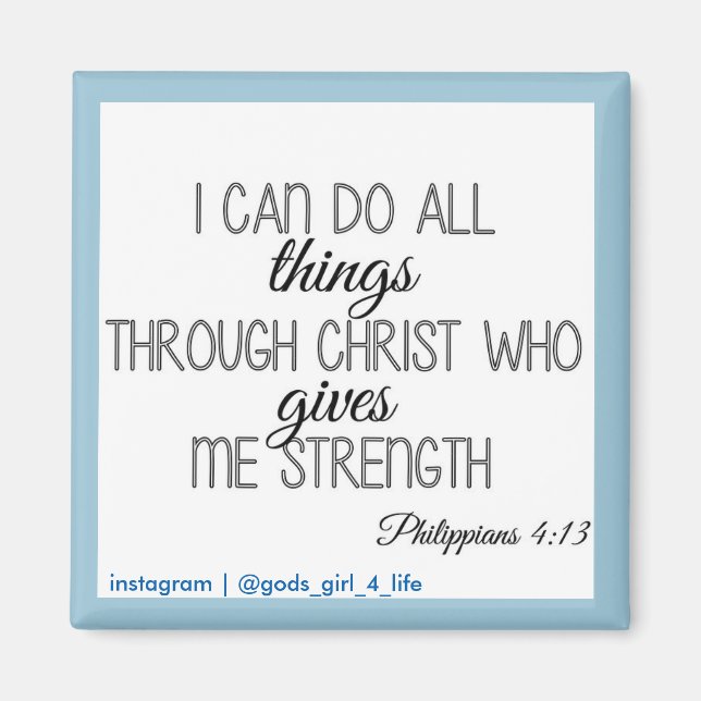 Jag kan göra allt sak magnent magnet (Framsidan)