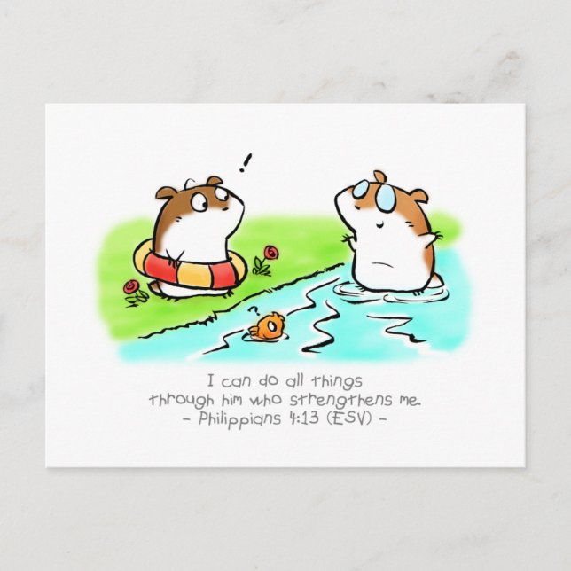 Jag kan göra allt vykort i Sak (Framsida)