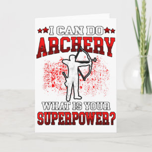 Jag kan göra bågskytte superkraft_ Bågskytt Bågsky Kort