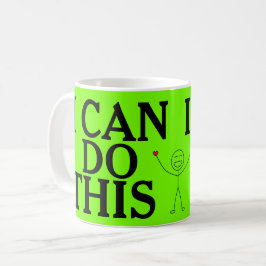 JAG KAN GÖRA DENNA positiva Ord-inspirerande Kaffemugg