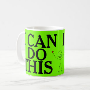 JAG KAN GÖRA DENNA positiva Ord-inspirerande Kaffemugg