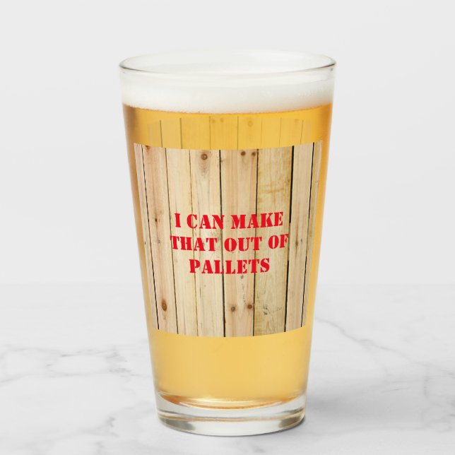 JAG KAN GÖRA DET AV PALLETS GLASKOPP (Framsida fylld)