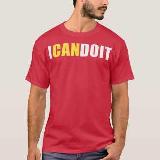 Jag kan göra det inspiration Motivation Fitness Po T Shirt