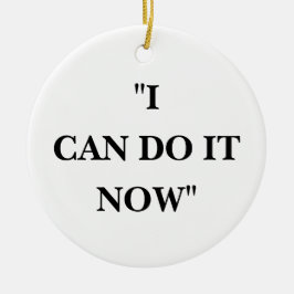 JAG KAN GÖRA DET NU JULGRANSPRYDNAD KERAMIK