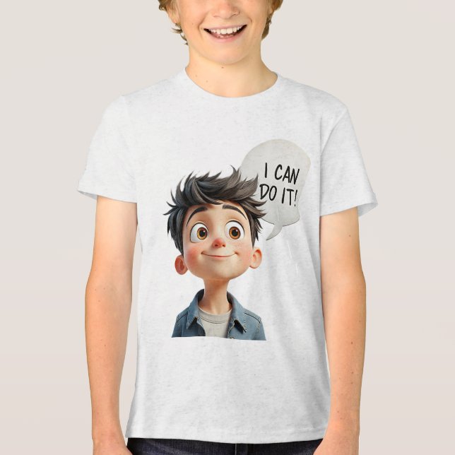jag kan göra det! t shirt (Framsida)