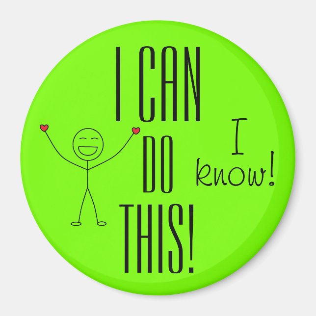 JAG KAN GÖRA DETTA POSITIVA UPPMUNTRANDE TILL Ord  Magnet (Framsidan)