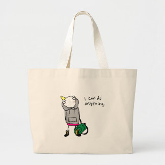 Jag kan göra något jumbo tygkasse