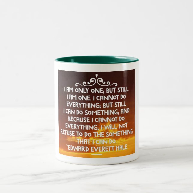 Jag kan göra något Två-Tonad mugg (Center)