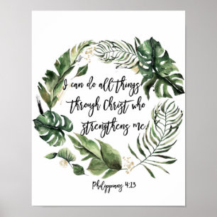 Jag kan göra Sak, filippier 4:13 Poster