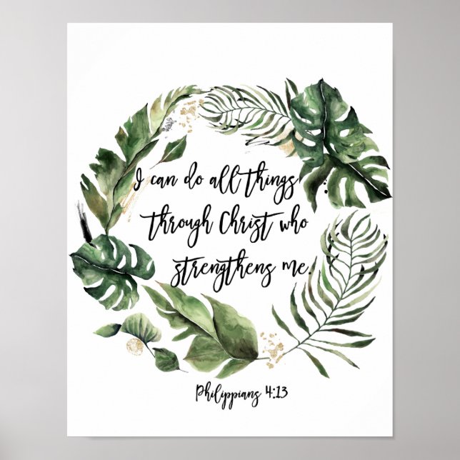 Jag kan göra Sak, filippier 4:13 Poster (Framsidan)