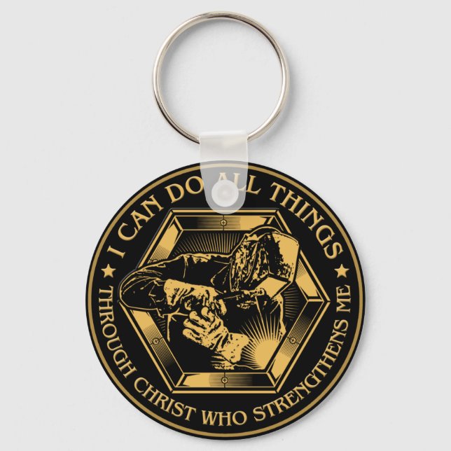 Jag kan göra sak Welder. Nyckelring (Framsida)