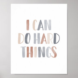 Jag kan göra Svåra Saker Boho Barnkammar Dekoratio Poster