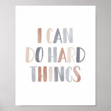 Jag kan göra Svåra Saker Boho Barnrum Dekor