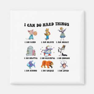 Jag Kan Göra Svåra Saker Lärare Tillbaka Till Skol Magnet