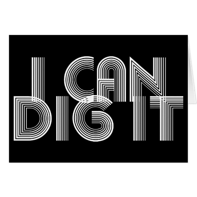 Jag kan Gräva det Hälsningskort (Framsidan Horizontal)