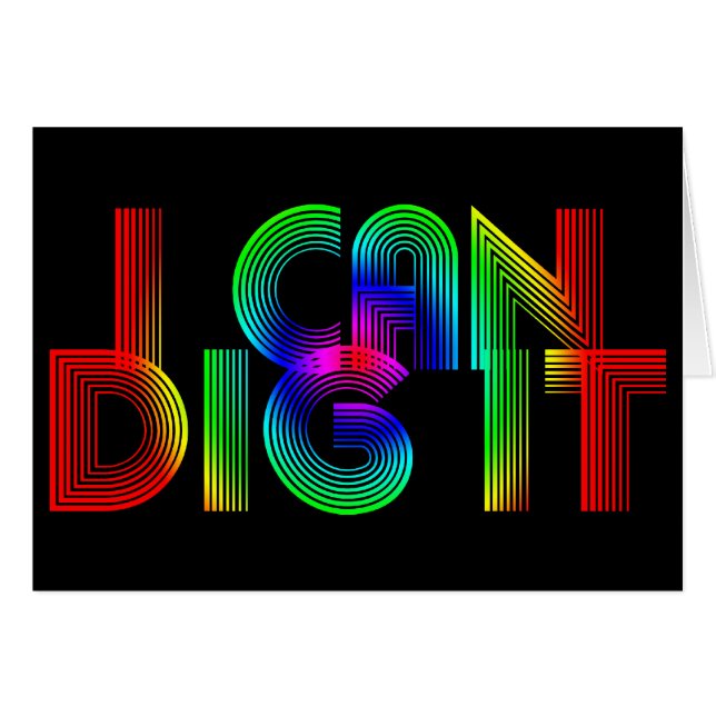 Jag kan Gräva det Hälsningskort (Framsidan Horizontal)