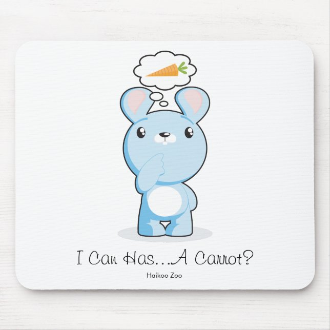 Jag kan har… en morot? Mousepad Musmatta (Framsidan)