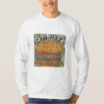 "Jag kan Haz Cheeseburger?" T-Shirt Design
