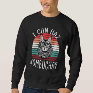 Jag kan Haz Kombucha Cat Probiotic Drink T Lång Ärmad Tröja