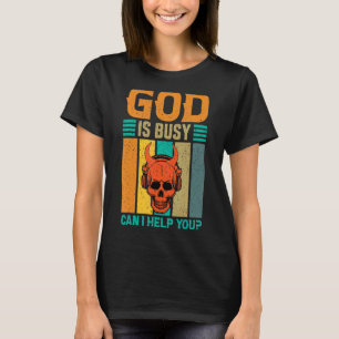Jag kan hjälpa dig Satan Djävulen Sarcasm Occu T Shirt