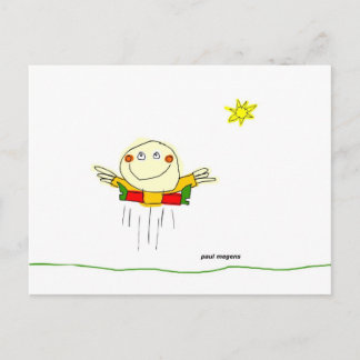 Jag kan hoppa för glädje hela dagen vykort