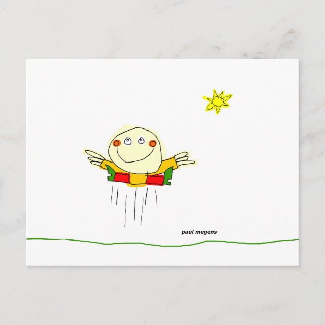 Jag kan hoppa för glädje hela dagen vykort (Framsida)