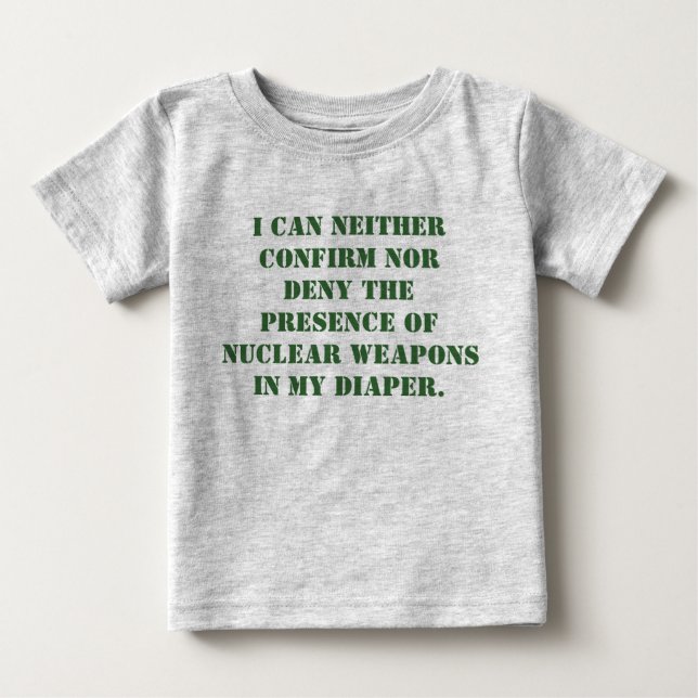 Jag kan ingen av bekräfta nor förneka närvaroen tee shirt (Framsida)