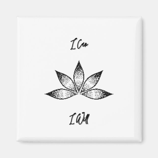 Jag kan inspirera till bestämmande av Lotus Magnet (Framsidan)