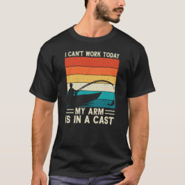 Jag kan inte arbeta idag.. arm är i ett kast t shirt