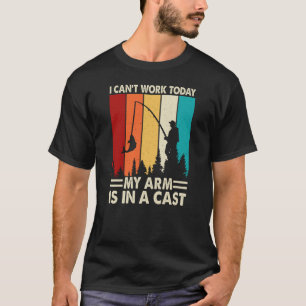Jag kan inte arbeta idag.. arm är i ett kast t shirt