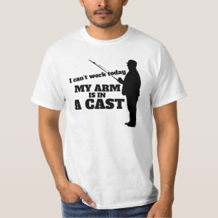 Jag kan inte arbeta idag.. arm är i ett kast tee