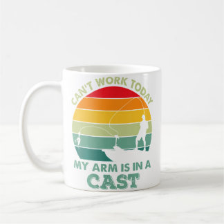 Jag Kan Inte Arbeta Idag Min Arm Är I En Gipsavgju Kaffemugg