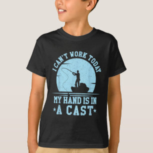 Jag Kan Inte Arbeta Idag Min Arm Sittar I Gips Rol T Shirt
