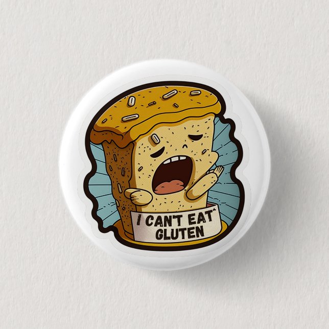 Jag kan inte äta Gluten Knapp (Framsida)