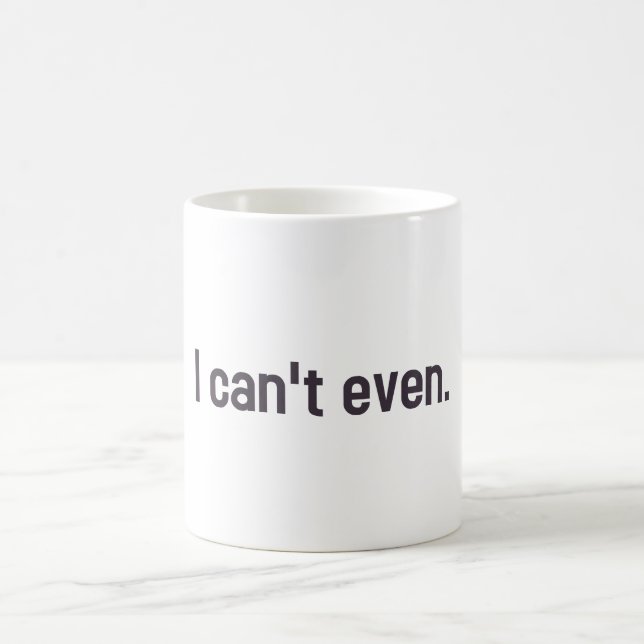 Jag kan inte även kaffemugg (Center)
