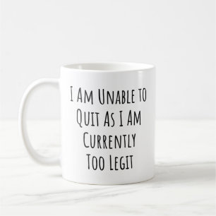 Jag kan inte avsluta eftersom jag för närvarande kaffemugg