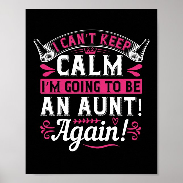 Jag kan inte Behålla Lugn att bli Moster! Återigen Poster (Framsidan)