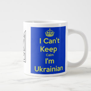 Jag kan inte Behålla Lugn att jag är ukrainsk Mu Jumbo Mugg