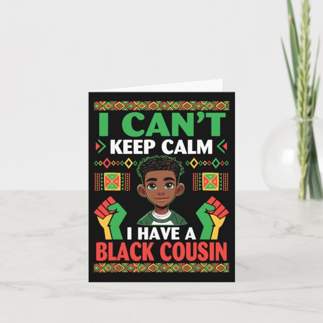 Jag kan inte Behålla Lugn att jag har en Black Cou Kort (Framsida)