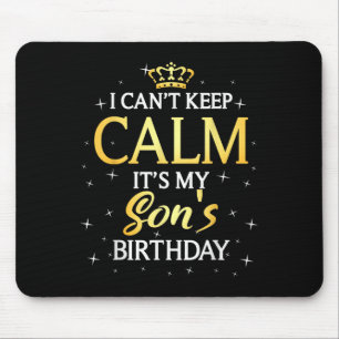 Jag kan inte Behålla Lugn Det är min son Birthday Musmatta